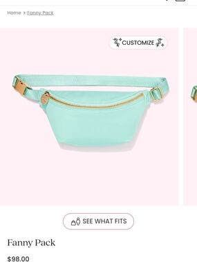 Stoney Clover Lane Cotton Candy Nylon Fanny Pack